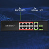 Przełącznik sieciowy SWITCH FAST Ethernet 8x RJ45 PoE 2x RJ45 Uplink 1x SFP | 120W | 1000Mb/s-17122222