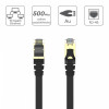 Patchcord CAT.7 SSTP 5M (8P8C) RJ45; płaski; C1897BK-5M-17122591