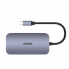 HUB USB-C 9w1, USB-C, HDMI 2.0, RJ45, PD 100W, czytnik SD; D1071A-17122657