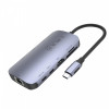 HUB USB-C 9w1, USB-C, HDMI 2.0, RJ45, PD 100W, czytnik SD; D1071A-17122658