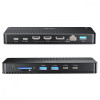 Stacja dokująca 13w1 USB-C, HDMI 2.1,DP 2.0,RJ45,10GBPs;D1104A01-17122779