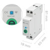 Przekaźnik 63A na szynę DIN z licznikiem energii elektrycznej | eWeLink od Sonoff | Wi-Fi | Dioda LED-17123375