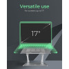 Podstawka pod laptopa ICY BOX IB-NH300 Srebrny Aluminium Silikon 43.2 cm (17
