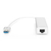 HUB 3-portowy USB 3.0 SuperSpeed z LANGigabit LAN adapter, aluminium-17158940