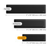 Glorious Gaming GLO-KB-ACC-WR-CLTH-65-75-BLK części do urządzeń wejściowych Keyboard palm rest-17159118