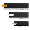 Glorious Gaming GLO-KB-ACC-WR-CLTH-100-BLK części do urządzeń wejściowych Keyboard palm rest-17159122