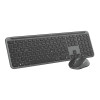Logitech MK950 Signature for Business klawiatura Dołączona myszka Biuro RF Wireless + Bluetooth QWERTZ Niemiecki Grafi
