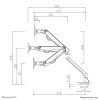 Neomounts FPMA-D750WHITE2 uchwyt / stojak do monitorów 81,3 cm (32