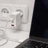 Qoltec Ładowarka sieciowa 100W GaN | 5-20V | 1.5-5A | 2 x USB-C PD | 1 x USB QC 3.0 | Biała-17195274