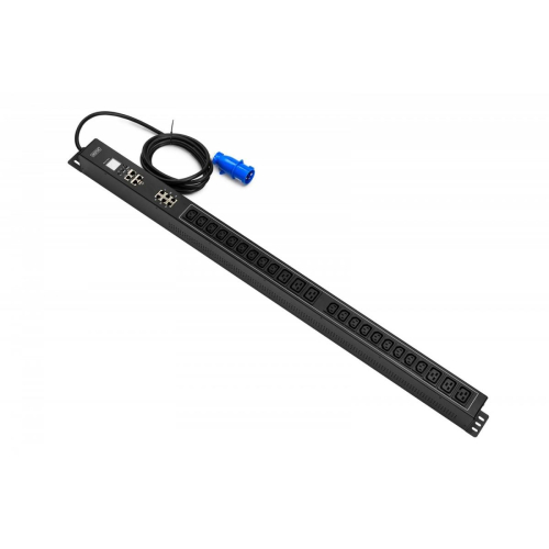 Listwa zasilająca SMART PDU, wtyk IEC 60309 16A/250V, gniazda 18xC13 10A/250V, 6xC19 16A/250V, 16A
