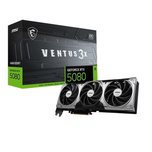 Karta graficzna GeForce RTX 5080 VENTUS 3X OC 16G GDDR7 256bit DP/HDMI