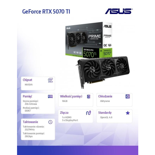 Karta graficzna GeForce RTX 5070 TI PRIME OC 16G B GDDR7 256bit DP/HDMI-17121200