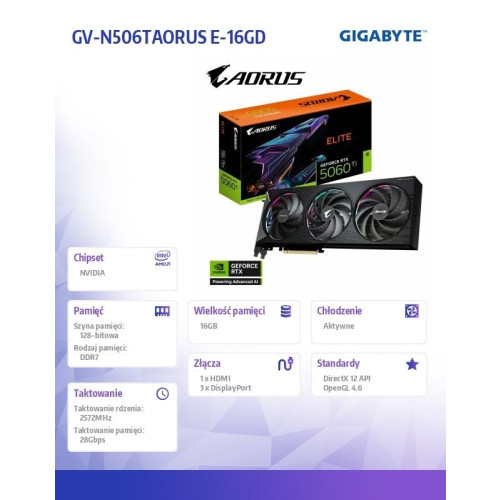 Karta graficzna GV-N506TAORUS E-16GD-17122131