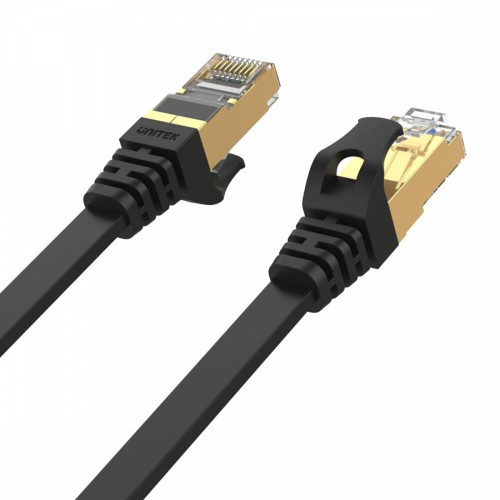 Patchcord CAT.7 SSTP (8P8C) RJ45; 3m; płaski; C1897BK-3M-17122589