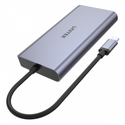 HUB USB-C 2x USB 3.1, HDMI 2.0, DP 1.4, RJ45, SD, PD 100W; D1056A-17122652