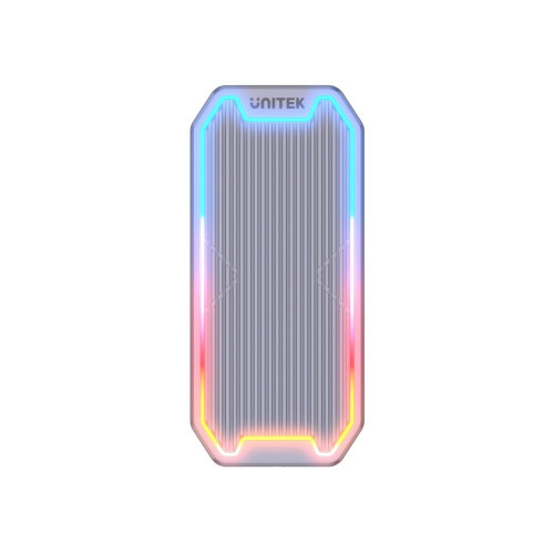 Obudowa dysku SSD M.2 NVMe/SATA 10Gbps, RGB; S1210B-17122766