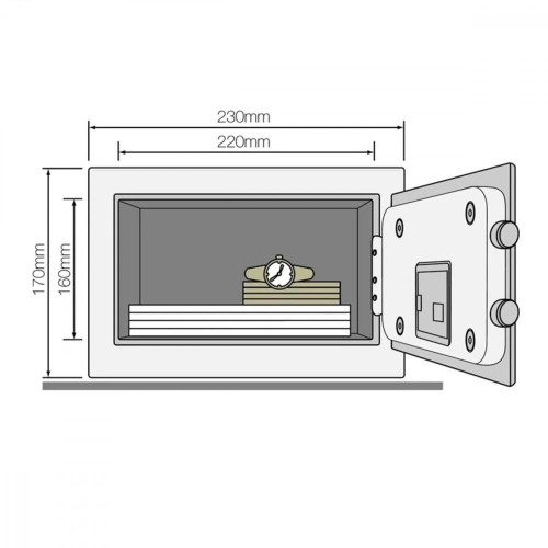 Sejf podstawowy YSV mini czarny-17123066