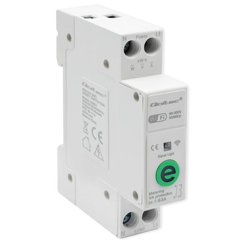 Przekaźnik 63A na szynę DIN z licznikiem energii elektrycznej | eWeLink od Sonoff | Wi-Fi | Dioda LED-17123380