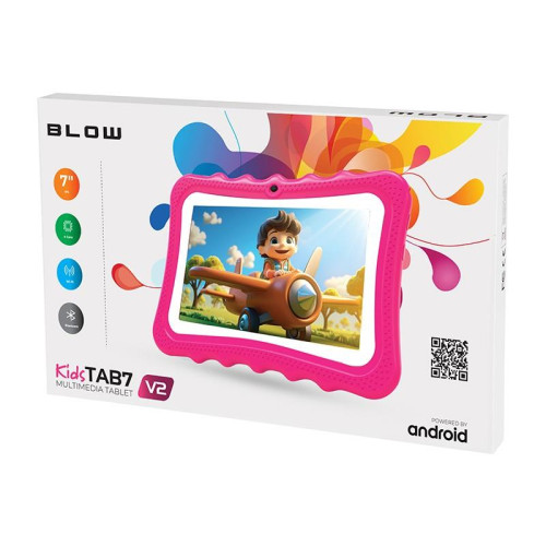 Tablet KidsTAB7 V2 4/32GB różowe etui kamera 2MP-17123389