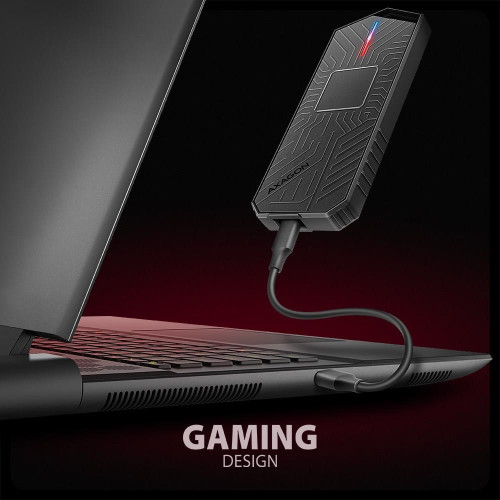 Obudowa SSD M.2 AXAGON EEM2-GAM, USB-C 10Gbps - NVMe & SATA SSD GAME M.2 box, bez skrótów-17136586