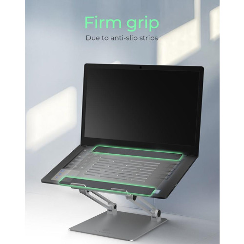 Podstawka pod laptopa ICY BOX IB-NH300 Srebrny Aluminium Silikon 43.2 cm (17