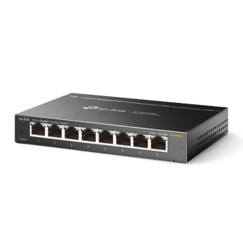 TP-Link Omada TL-SG108S łącza sieciowe Nie zarządzany Gigabit Ethernet (10/100/1000) Czarny