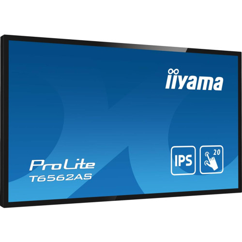 Monitor IIYAMA T6562AS-B1 4k UHD LCD 65inch 20 Points PCAP 500cd/m2 1200:1 3840x2160 AG RS232C 16GB eMMC 2GB RAM-1714948