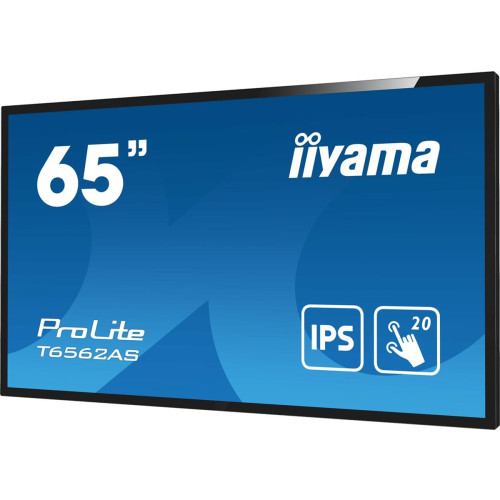 Monitor IIYAMA T6562AS-B1 4k UHD LCD 65inch 20 Points PCAP 500cd/m2 1200:1 3840x2160 AG RS232C 16GB eMMC 2GB RAM-1714948