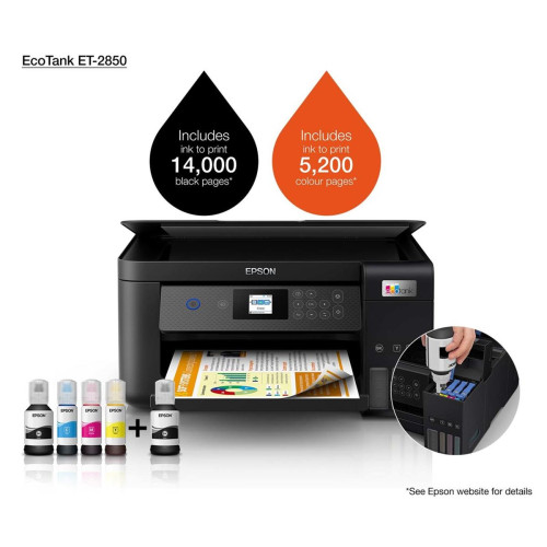 Drukarka Epson EcoTank ET-2850 3w1-Tintenstrahl A4 WiFi/WLan Duplex-17158724
