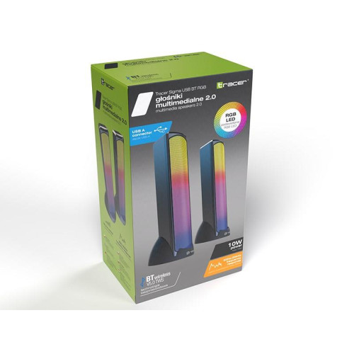 TRACER GŁOŚNIKI 2.0 BLUETOOTH SIGMA USB RGB-17158854
