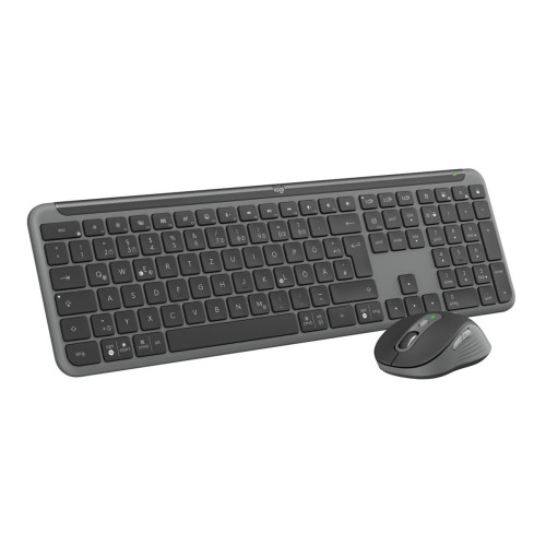 Logitech MK950 Signature for Business klawiatura Dołączona myszka Biuro RF Wireless + Bluetooth QWERTZ Niemiecki Grafi