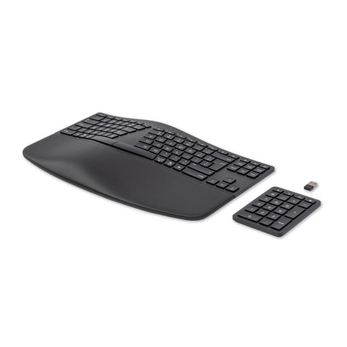Klawiatura HP 960 Ergonomic Wireless Keyboard bezprzewodowa czarna 37E755AA-17159233