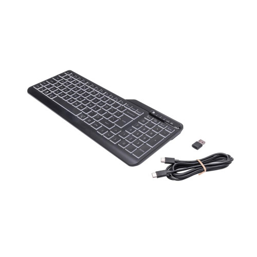Klawiatura HP 400 Backlit Wired Keyboard przewodowa czarna 7N7C0AA-17159271