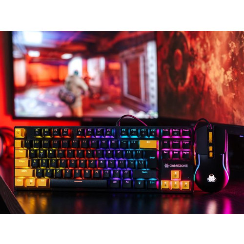 TRACER GAMEZONE ZESTAW KLAWIATURA+MYSZ HORNET87 USB-17159313