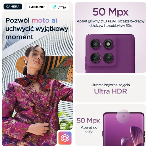 Motorola Edge 60 Pro 5G 12/512GB Sparkling Grape-17170317