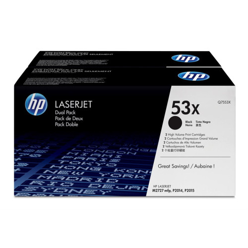 HP (Q7553XD) Nr 53X HP53X Dwupak HP 53X wkład (Q7553XD)