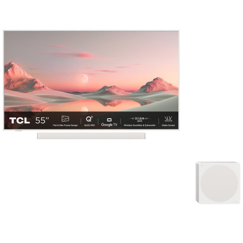 Telewizor TCL NXTFrame 55A300 PRO QLED 55'' 4K Ultra HD 144Hz Google TV Dolby Vision IQ Biały-17174166