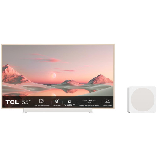 Telewizor TCL NXTFrame 55A300 PRO QLED 55'' 4K Ultra HD 144Hz Google TV Dolby Vision IQ Biały-17174172