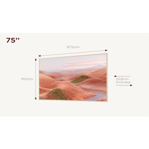 Telewizor TCL NXTFrame 75A300W QLED 75'' 4K Ultra HD 144Hz Google TV Dolby Vision IQ Biały-17174194