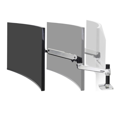 Ergotron LX DESK MOUNT LCD ARM POLISHED/32IN BLACK/WHITE VESA MIS-D-17174410