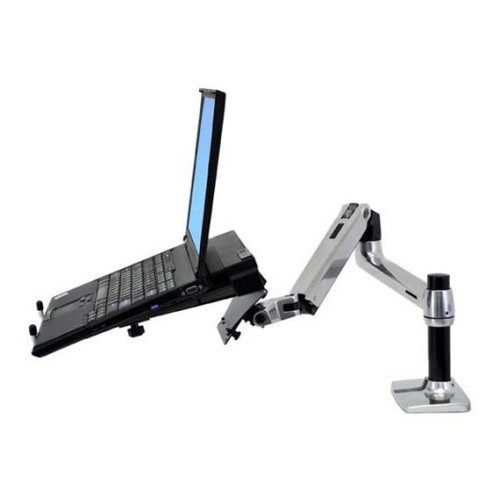 Ergotron LX DESK MOUNT LCD ARM POLISHED/32IN BLACK/WHITE VESA MIS-D-17174413