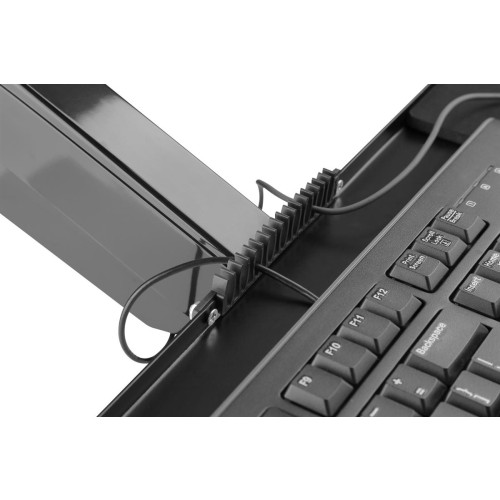 DIGITUS RAMIĘ NAŚCIENNE POJEDYNCZE LCD+KLAWIATURA MAX.32