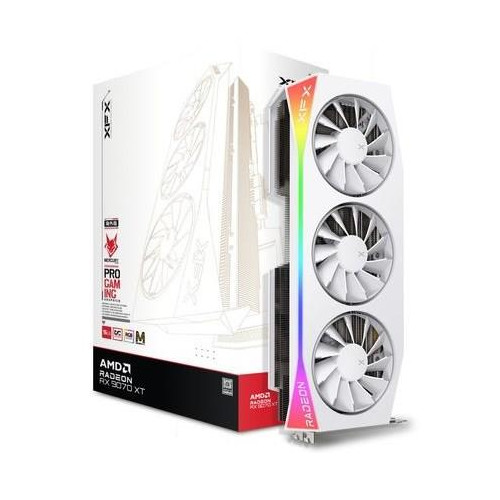 Karta graficzna XFX RX 9070XT Mercury Magnetic Air RGB Gaming 16 GB OC Biały detaliczny - 16,384 MB - GDDR6-17175480