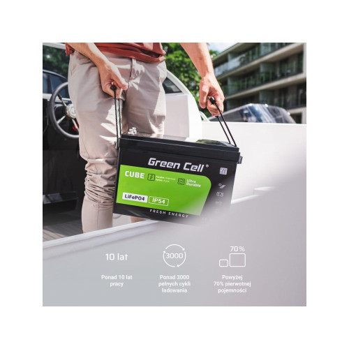 GREEN CELL AKUMULATOR LIFEPO4 CUBE 80AH 12V/12.8V 1024WH LFPGC12V80AH-17177121
