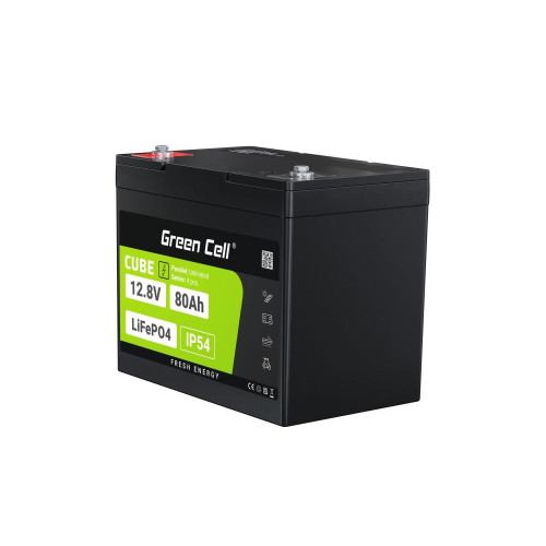 GREEN CELL AKUMULATOR LIFEPO4 CUBE 80AH 12V/12.8V 1024WH LFPGC12V80AH-17177130