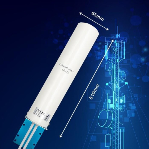 QOLTEC ANTENA 4G LTE DUAL | 12DBI | DOOKÓLNA | ZEWNĘTRZNA-17279422