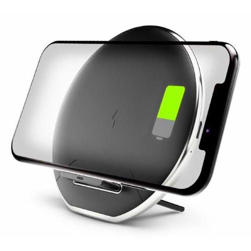 Denver QI chargers QI Charging pad Smartfon Czarny, Srebrny USB Bezprzewodowe ładowanie Wewnętrzna, Zewnętrzna-172831
