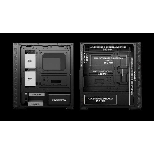 SAVIO OBUDOWA PC RAPTOR X1 ARGB SAVGC-RAPTORX1-1732255