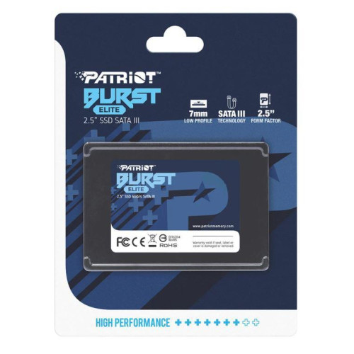 Dysk SSD PATRIOT BURST ELITE 480GB SATA 3 2.5INCH-1736007