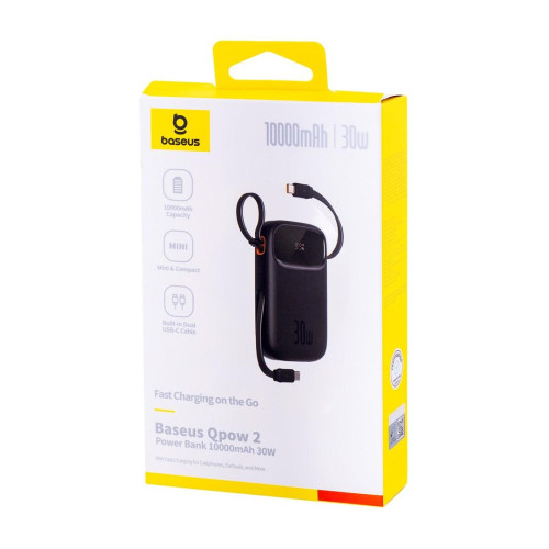 Powerbank Baseus Qpow 2 10000mAh 30W 2xUSB-C (czarny)-17372312